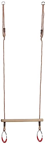 Kbt Holztrapez mit Metallringen Rot von KBT