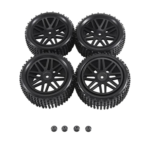 Kcvzitrds 4 Stück 85 mm Reifen für 144001 144010 124007 124017 1/10 1/12 1/14 RC Auto Offroad Zubehör Ersatz, B von Kcvzitrds