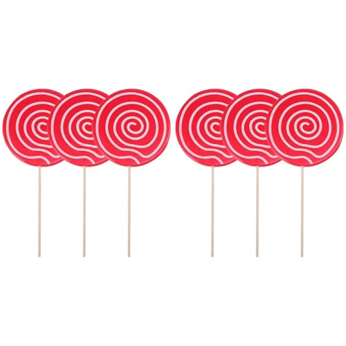 Kcvzitrds 6-teiliges Schnuller-Zubehör, künstliches Modell, Schnuller, Ornament, Bonbons, Dekoration, Party, Festival, Hochzeit, Rot Kcvzitrds 6-teiliges Schnuller-Zubehör, künstliches Modell, Schnuller, Ornament, Bonbons, Dekoration, Party, Festival, Hochzeit, Rot von Kcvzitrds