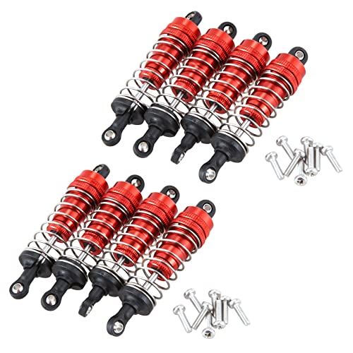 Kcvzitrds 8 Stück Serien Metall Stoßdämpfer Stoßdämpfer Ersatz Zubehör geeignet für 144001 1/14 4 Räder RC Drift Rennwagen Teile Rot Kcvzitrds 8 Stück Serien Metall Stoßdämpfer Stoßdämpfer Ersatz Zubehör geeignet für 144001 1/14 4 Räder RC Drift Rennwagen Teile Rot von Kcvzitrds