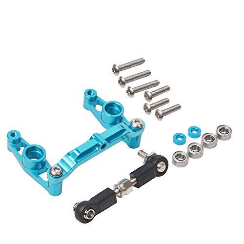 Kcvzitrds Lenkung mit Kurbel und Kugellager aus Aluminiumlegierung für TT02 TT-02 1/10, Zubehör für Upgrade für RC Auto von Kcvzitrds