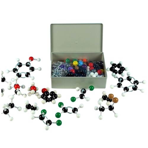 Kcvzitrds Molekularmodell-Set, 444-teilig, für anorganische und organische Chemie, wie abgebildet. PP Science Atoms Molecular Models Coding Atoms For Kids. von Kcvzitrds