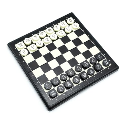 Kcvzitrds Schach, magnetisch, faltbar, für Schüler, Mini-Schach, tragbar, sehr klein, Umweltschutz Kcvzitrds Schach, magnetisch, faltbar, für Schüler, Mini-Schach, tragbar, sehr klein, Umweltschutz von Kcvzitrds
