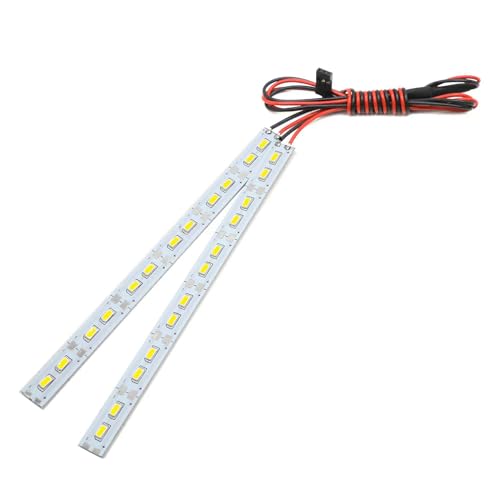 Kdouehg 24 LED-Chassis-Licht-Metall-LED-Streifen 6 V für 1/10 1/8 RC Car Crawler, Weiße Ersatzteile 1 Stück von Kdouehg