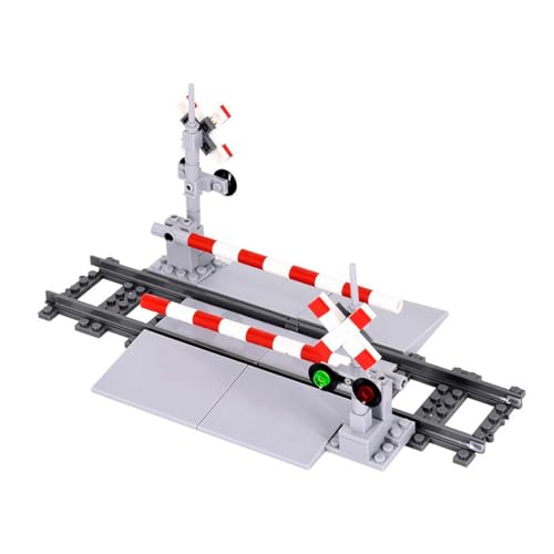 City Schienen Eisenbahnkreuzung Bausteine Set, Zug Schienen Accessoires Geländer Kreuzung Hubhebel Konstruktionsspielzeug Kompatibel mit Großen Marken City Schienen Eisenbahnkreuzung Bausteine Set, Zug Schienen Accessoires Geländer Kreuzung Hubhebel Konstruktionsspielzeug Kompatibel mit Großen Marken von KeKeDuo