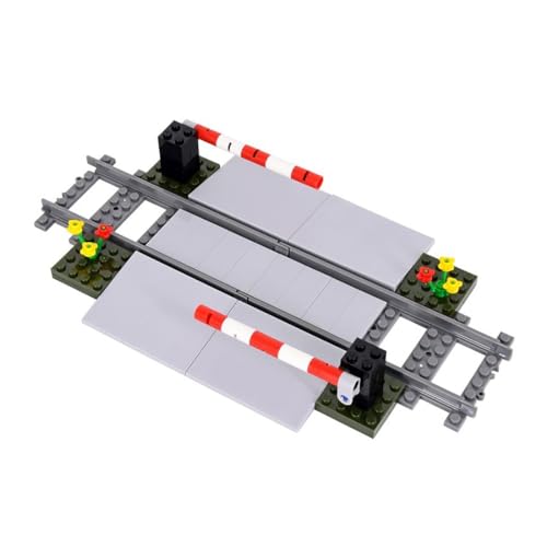 City Schienen Eisenbahnkreuzung Bausteine Set, Zug Schienen Accessoires Geländer Kreuzung Hubhebel Konstruktionsspielzeug Kompatibel mit Großen Marken City Schienen Eisenbahnkreuzung Bausteine Set, Zug Schienen Accessoires Geländer Kreuzung Hubhebel Konstruktionsspielzeug Kompatibel mit Großen Marken von KeKeDuo