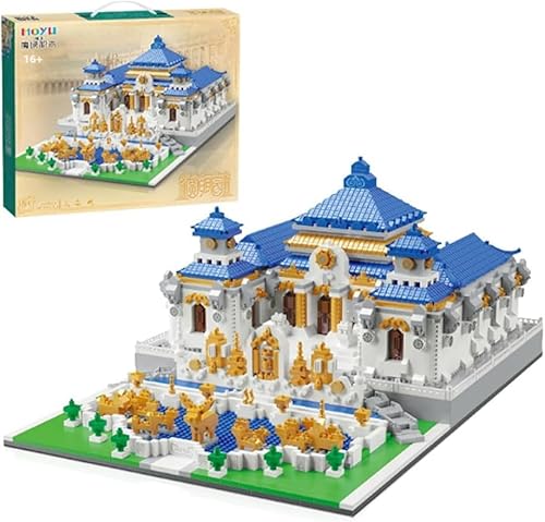 KeKeDuo Alter Sommerpalast Bausteine Bausatz, 5372 Klemmbausteine Modular Chinesische Weltberühmtes Architektur Modellbausatz, Micro Bricks Konstruktionsspielzeug Nicht Kompatibel mit Großen Marken von KeKeDuo