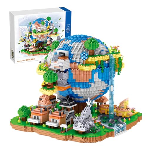 KeKeDuo Global Village Bausteine Bausatz, 5452 Klemmbausteine Modular Buildings Architektur Modellbausatz, Micro Bricks Konstruktionsspielzeug Nicht Kompatibel mit Großen Marken von KeKeDuo