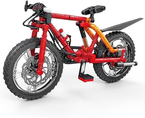 KeKeDuo Technik Fahrrad Bausteine, 212 Klemmbausteine Technik Mountainbike Modellbausatz Konstruktionsspielzeug Kompatibel mit Andere Marken von KeKeDuo