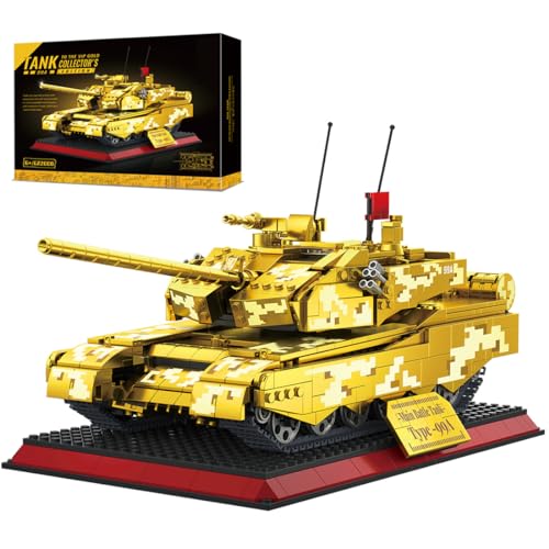 KeKeDuo Technik Panzer Bausteine, 1157 Klemmbausteine Militär 99A Tank Modellbausatz Konstruktionsspielzeug Kompatibel mit Andere Marken von KeKeDuo