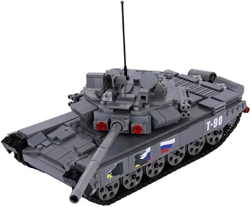 KeKeDuo Technik Panzer Bausteine, 914 Klemmbausteine Militär Russische T90 Kampfpanzer Modellbausatz Konstruktionsspielzeug Kompatibel mit Andere Marken von KeKeDuo