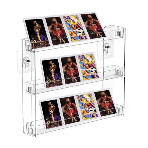 Sammelkarten Wanddisplay Sportkarten Regal Wandhalterung 3 Schichten Sammelkarten Ständer Baseballkarten Vitrine 31,1x5,9x24,9 cm Sammelkarten Wanddisplay Sportkarten Regal Wandhalterung 3 Schichten Sammelkarten Ständer Baseballkarten Vitrine 31,1x5,9x24,9 cm von KeaJuidy