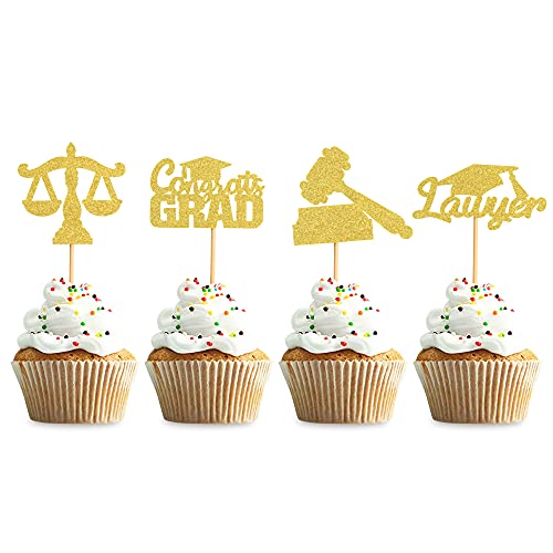 Keaziu 24 Stück Gold 2022 Abschluss Anwälte Cupcake Toppers Gesetz Schule Abschluss Thema Party Kuchen Topper Picks Fall geschlossen Jurisprudence Anwälte Party Dekorationen Zubehör Gold Keaziu 24 Stück Gold 2022 Abschluss Anwälte Cupcake Toppers Gesetz Schule Abschluss Thema Party Kuchen Topper Picks Fall geschlossen Jurisprudence Anwälte Party Dekorationen Zubehör Gold von Keaziu