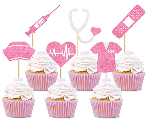 Keaziu 24 Stück rosa Krankenschwester Cupcake Topper Krankenschwester Graduation Cupcake Picks Medizinische Rn Themed Kuchen Picks Stillen Thema Geburtstag Party Dekorationen Zubehör Keaziu 24 Stück rosa Krankenschwester Cupcake Topper Krankenschwester Graduation Cupcake Picks Medizinische Rn Themed Kuchen Picks Stillen Thema Geburtstag Party Dekorationen Zubehör von Keaziu