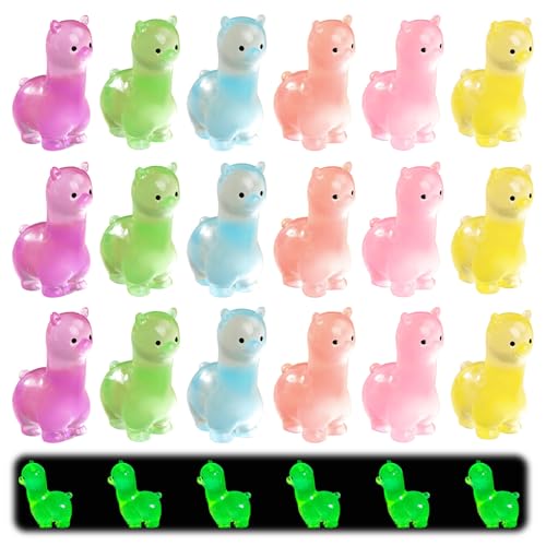 Keboyoe 18 Stück Leuchtende Mini-Alpaka Figurine mini Leuchtende Alpaka Mini Resin Alpaca Figures Glow in The Dark Miniature Alpaca Figures für Gartendeko,DIY Micro Landschaft Szenen,Heimdekorationen Keboyoe 18 Stück Leuchtende Mini-Alpaka Figurine mini Leuchtende Alpaka Mini Resin Alpaca Figures Glow in The Dark Miniature Alpaca Figures für Gartendeko,DIY Micro Landschaft Szenen,Heimdekorationen von Keboyoe