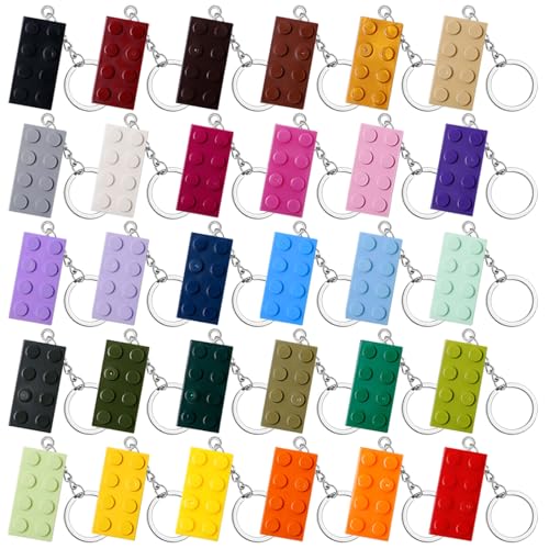 Keboyoe 30 Stück Bunte Bausteine Schlüsselanhänger Bausteine Brick Schlüsselbund aus Kunststoff Brick Keychain Kunststoff Anhänger SchlüSselbund für Anhängerzubehör, Kindergeburtstagsfeier Geschenke Keboyoe 30 Stück Bunte Bausteine Schlüsselanhänger Bausteine Brick Schlüsselbund aus Kunststoff Brick Keychain Kunststoff Anhänger SchlüSselbund für Anhängerzubehör, Kindergeburtstagsfeier Geschenke von Keboyoe