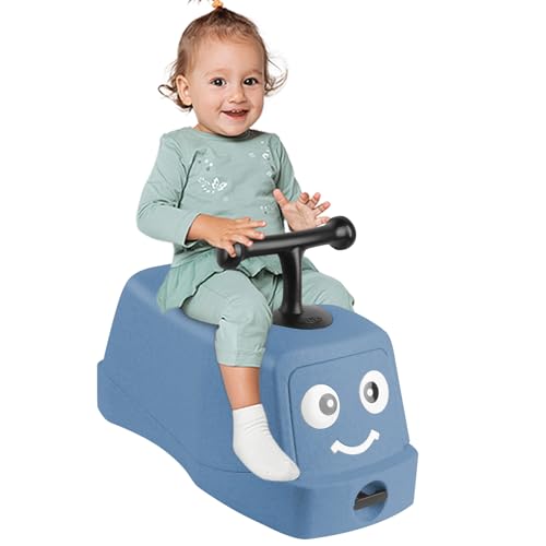 Rutschauto für Kinder, Auto, Baby Car, Buggy, Fahrzeug, Twist Car mit Lenkrad, Lauflernhilfe für Babys (B, blau) von Kedia