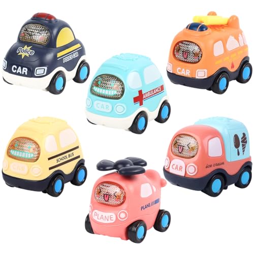 6 Stück Mini Auto Spielzeug, Spielzeugautos, Kinderspielzeug Fahrzeuge,Spielzeugfahrzeug Set, für 3-12 Jahre Jungen Mädchen Kinder von KedidO