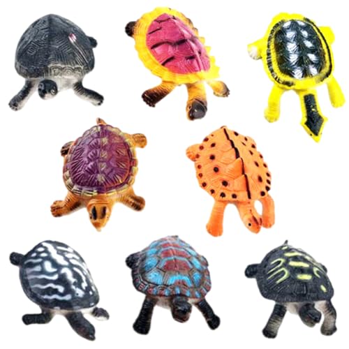 8 Stücke Realistische Schildkröte, Ozean Tier Kleine Schildkröte Realistische, Kleine Schildkröte Figuren für Party Favor Badewanne Geschenk von KedidO