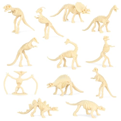 KedidO 36 Stück Dinosaurier Fossil Skelette, Dino Skelett,Dinosaurier Fossilien Spielzeug,Simulation Dinosaurier Spielzeug von KedidO