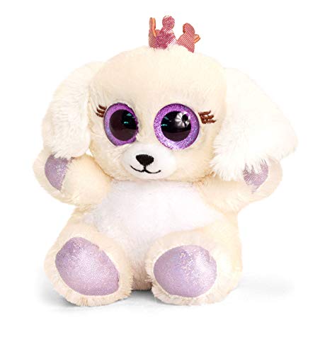 Keel Toys Bichon Frise Plüschtier, ca. 15 cm, mit Glitzeraugen und weichem Fell von Keel Toys