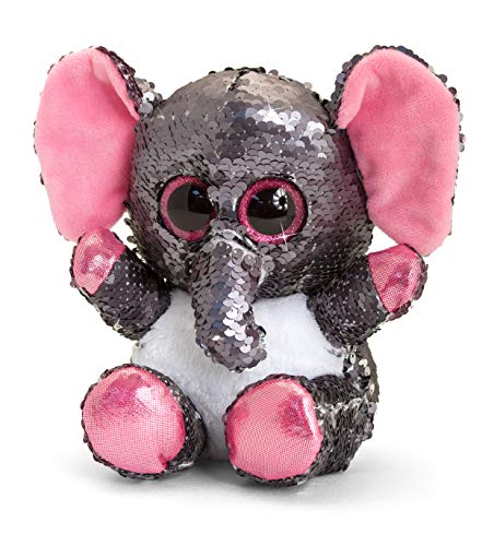 KEELTOYS – Plüschtier Glitter Animotsu 20 cm – Elefant mit Pailletten – SF2604 von Keel Toys