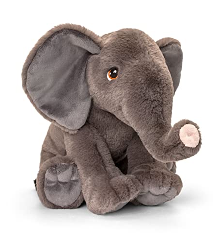 Keel Toys Keeleco SE1031 Plüschtier, 100% recycelt, umweltfreundliches Spielzeug für Kinder, Elefant, 45 cm Keel Toys Keeleco SE1031 Plüschtier, 100% recycelt, umweltfreundliches Spielzeug für Kinder, Elefant, 45 cm von Keel Toys