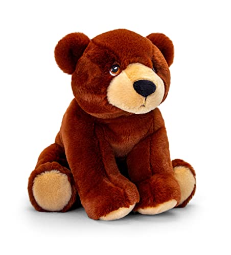 Keel Toys Keeleco SE1043 Plüsch, 100% recycelt, umweltfreundliches Spielzeug für Kinder, Braunbär, 18 cm Keel Toys Keeleco SE1043 Plüsch, 100% recycelt, umweltfreundliches Spielzeug für Kinder, Braunbär, 18 cm von Keel Toys