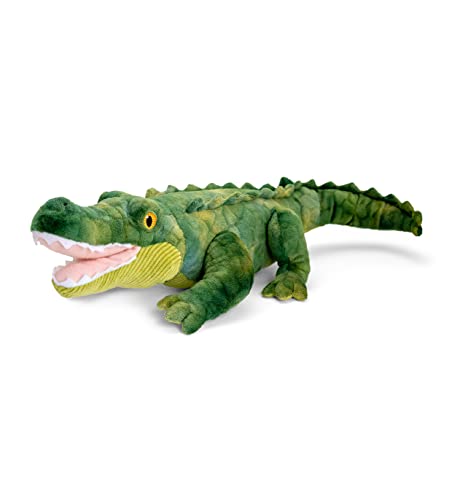Keel Toys KEELECO SE1048 Plüschtier, 100% recycelt, ökologisches Spielzeug für Kinder, Plüsch, Krokodil, 43 cm von Keel Toys