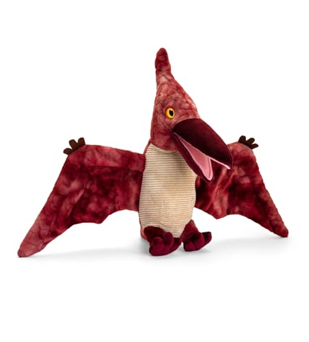 Keel Toys KEELECO SE1484 Plüschtier, 100% recycelt, ökologisches Spielzeug für Kinder, Pterodaktyl-Dinosaurier, 38 cm von Keel Toys