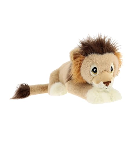 Keel Toys Keeleco – Löwe Plüschtier 45 cm – weiches und umweltfreundliches Kuscheltier für Kinder – 100% recyceltes Material – nachhaltiges Spielzeug – originelles Geschenk König der Savanne von Keel Toys