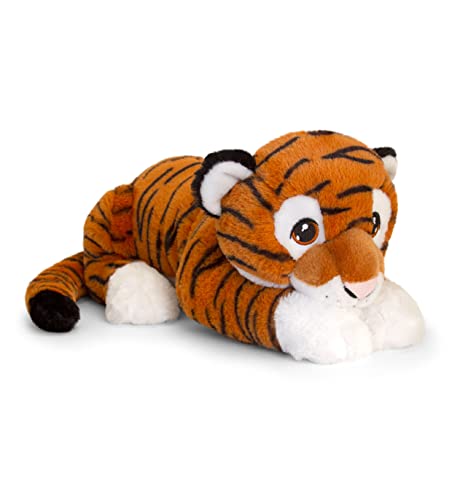 Keel Toys Keeleco SE6102 Plüschtier Tiger, ca. 45 cm, aus recycelten Materialien, Augen aufgestickt aus Baumwolle Keel Toys Keeleco SE6102 Plüschtier Tiger, ca. 45 cm, aus recycelten Materialien, Augen aufgestickt aus Baumwolle von Keel Toys