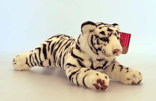 Keel Toys Plüschtier Weißer Tiger 45cm von Keel Toys