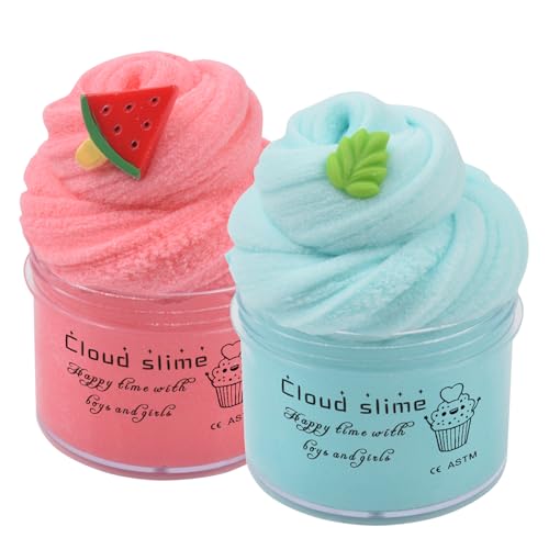 2er-Pack Wolken Slime Set, Duftendes DIY Slime Kit Spielzeug für Mädchen und Jungen, Niedliche Preppy-Sachen Coole Geburtstagsgeschenke Party-Mitgebsel Nikolausgeschenke für Kinder von 3 bis 12 Jahren 2er-Pack Wolken Slime Set, Duftendes DIY Slime Kit Spielzeug für Mädchen und Jungen, Niedliche Preppy-Sachen Coole Geburtstagsgeschenke Party-Mitgebsel Nikolausgeschenke für Kinder von 3 bis 12 Jahren von Keemanman