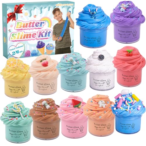 12 Pack Butter Slime Kit for Kids, Scented DIY Slime Toys, Cute Stuff Party Favors for Boys Girls, Birthday Gifts Stocking Stuffers for Ages 3 4 5 6 7 8 9 10 11 12 Year Old 12 Pack Butter Slime Kit for Kids, Scented DIY Slime Toys, Cute Stuff Party Favors for Boys Girls, Birthday Gifts Stocking Stuffers for Ages 3 4 5 6 7 8 9 10 11 12 Year Old von Keemanman