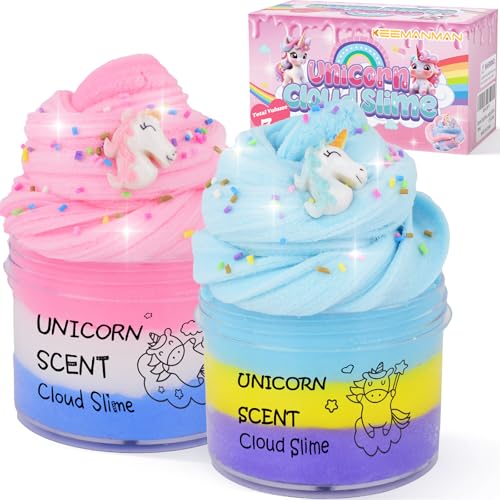 Unicorn Cloud Slime 2 Pack Scented Slime Kit Toys, Cute Preppy Stuff for Kids Girls Boys, Cool Teen Girls Birthday Gifts Party Favors Stocking Stuffers Unicorn Cloud Slime 2 Pack Scented Slime Kit Toys, Cute Preppy Stuff for Kids Girls Boys, Cool Teen Girls Birthday Gifts Party Favors Stocking Stuffers von Keemanman