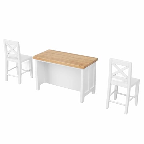 1/12 Dollhouse Bar Counter Stuhl, Holzpuppenhausmöbel für Puppenhauszubehör von Keenso