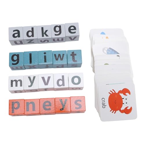 Alphabet -Flash -Karten, Montessori -Bildungsspielzeug -Vorschullernblöcke für Kleinkinder Alphabet -Flash -Karten, Montessori -Bildungsspielzeug -Vorschullernblöcke für Kleinkinder von Keenso