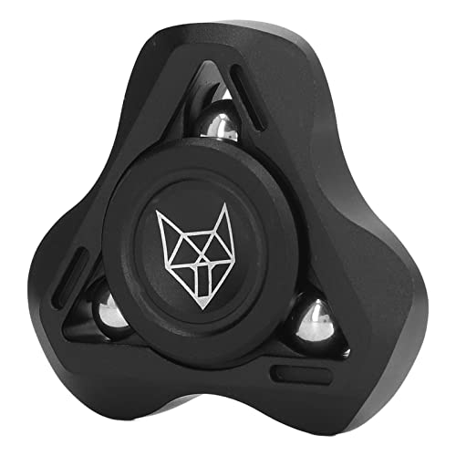 Fidget Hand Toy Metal Stress Relief Rotation Sensory for Kinder Adult Fidget Rotation Sensory Toy Metal Hand Sensory Toy, Fidget Sensory ToyFidget (BLACK) von Keenso