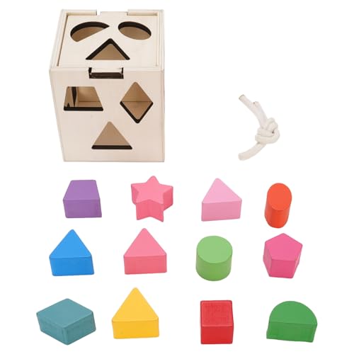 Formpassungsspielzeug, 13 Löcher Holzform Passende Farbe Kognitive Spielzeug Holzform Puzzle Bildungsspielzeug für über 1 Jahr Alt von Keenso