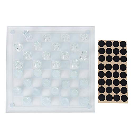 Frosted Glass International Chess, 25x25cm Mattes internationales Schachspiel aus polnischem Glas 1 Schachbrett 32 Chessman Frosted Glass International Chess, 25x25cm Mattes internationales Schachspiel aus polnischem Glas 1 Schachbrett 32 Chessman von Keenso