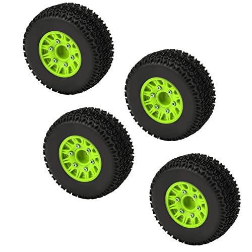 Für 1/10 RC Short Course Truck Reifen Für ARRMA Für SENTON Für TRAXXAS Für Slash 12mm 14mm 17mm Hex RC Truck Reifen (Grün) von Keenso