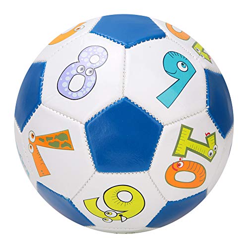 Größe 2 Fußball, Niedlicher Cartoon-Fußball, Sportfußball für Im Innen- und Außenbereich (Zahlenball) von Keenso