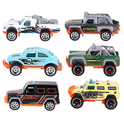 Keenso 1:64 Ingenieurautomodell, 6PCS -Legierungsfahrzeugspielzeug für Kindergeschenk (D-Geländewagenserie) von Keenso