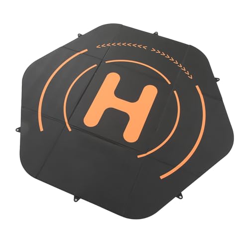 Keenso 110 cm Drohnen-Landeplatz, Doppelseitig, Faltbar, Silikon-Befestigungsmatte für Inspire 3, Tragbare Hex-Drohnen-Pads, Kompatibel mit Matrice 30 -Serie, II Phantom-Serie von Keenso