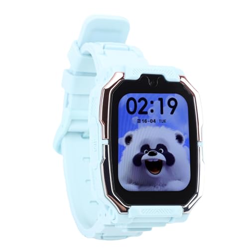 Keenso 4G Kids Smartwatch, mit Kamera Musik Player Schrittzähler Wecker für 6- Bis 13 Jahre Alte Jungen Mädchen Zuschauen (Blue) von Keenso