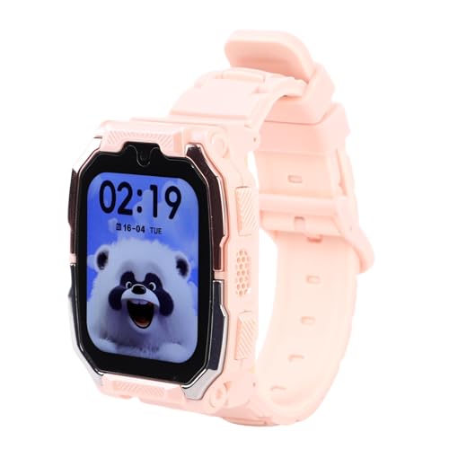 Keenso 4G Kids Smartwatch, mit Kamera Musik Player Schrittzähler Wecker für 6- Bis 13 Jahre Alte Jungen Mädchen Zuschauen (PINK) von Keenso