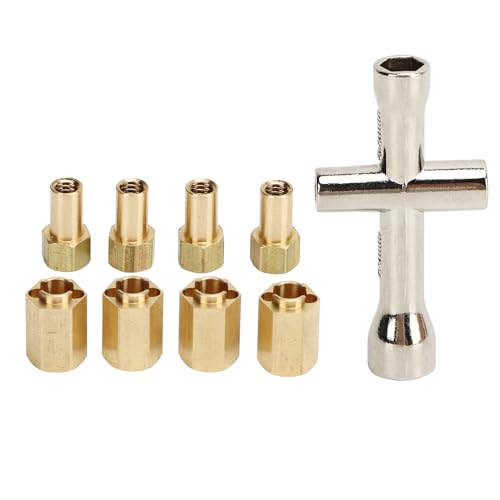 Keenso 7 Mm Messing-Rad-Sechskant-Nabenverlängerungen, RC-Spurverbreiterungen, Messing-Verlängerungskombinator mit Kreuzschlüssel für 1/18 RC Crawler Car Upgrade-Teile Keenso 7 Mm Messing-Rad-Sechskant-Nabenverlängerungen, RC-Spurverbreiterungen, Messing-Verlängerungskombinator mit Kreuzschlüssel für 1/18 RC Crawler Car Upgrade-Teile von Keenso