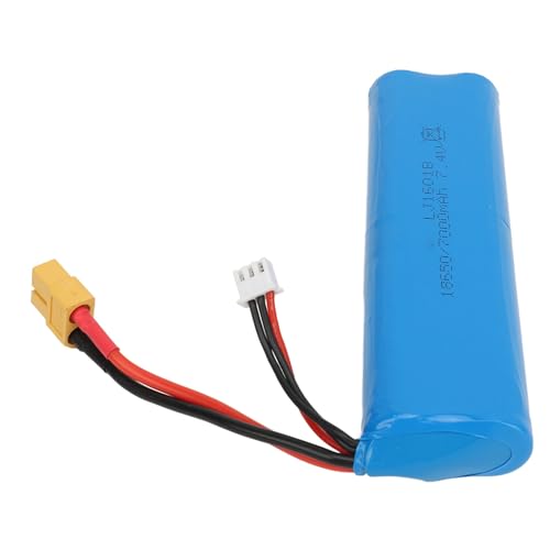 Keenso 7000 MAh Wiederaufladbarer Hobby-Akku, Leichtes Design, Ausgezeichnetes Lithium-Material, Kompatibel mit Henglong 3818 3889 3809 RC von Keenso