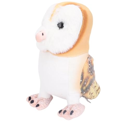 Keenso 9,84 Zoll Weiches Eulenplüschspielzeug mit Handgefertigten Details, Plüsch -gefüllte Eule, Weicher Eulenplüsch, Ideal für Kinderzimmerdekor, für Eulenliebhaber (Hellbraun) von Keenso